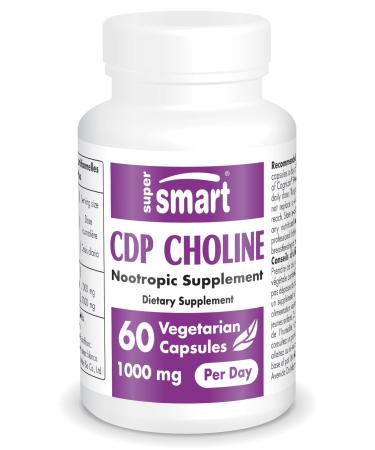 CDP Cholin 1000 mg daily (Cognizin ) - Protected cholin patent formula - formulation with the best possible bioavailability - highly effective dosage - Suitable for vegan - Supersmart - Buy Online on GoSupps.com
