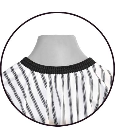 Waterproof Hairdresser Cloak - Professional Hairdressing Salon Cape for Cuts & Colors | 160x145 cm White Robe - Buy Online on GoSupps.com