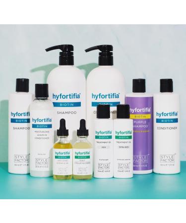 Style Factor Hyfortifia Biotin Shampoo & Conditioner Treatment | Shine Strengthen & Nourish Hair | Made in USA (Hair Scalp Intensive Oil 2 Oz) - Buy Now - Buy Online on GoSupps.com