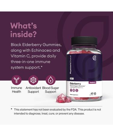 Physician's Choice Black Elderberry Gummies - Immune Support - 60 Count - Buy Online on GoSupps.com