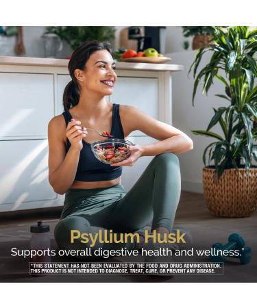 Nature's Wonder Psyllium Husk 500 mg Capsules for Digestive Health Plant-Based Fiber 200 Count - Buy Online on GoSupps.com