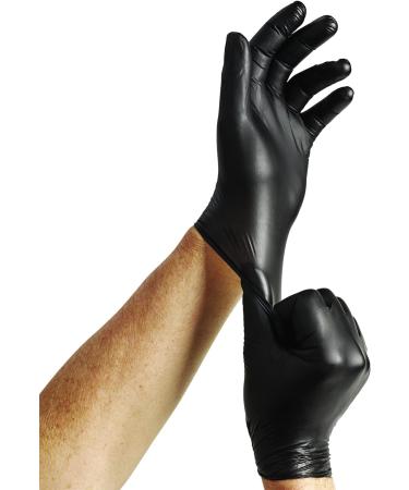 Shop Spontex Extra Black Tedisely Vinyl Gloves - Unpowdered Latex-Free Size L 100 Pack - Versatile & Practical for All Needs - Buy Online on GoSupps.com