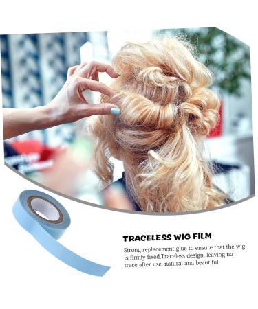 Mikinona 1 Roll Wig Film Hair Wig Tape Hair Bands Lace Wig Tape Lace Front Tape Hair Glue for Lace Wigs Bald Cap Adhesive Tape for Lace Wigs Hair Tape Wig Adhesive Lace Wig Glue Tissue - Buy Online on GoSupps.com