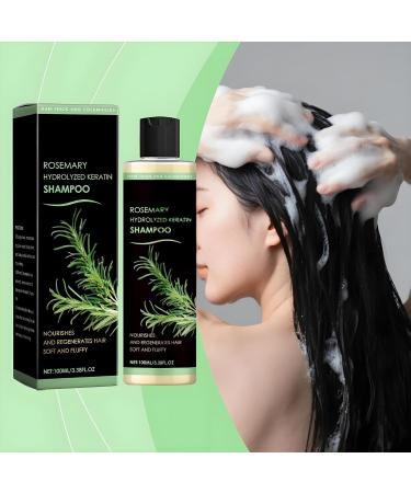 2026 Shampoing bio au romarin pour la croissance des cheveux Shampoing paississant et fortifiant Contient de la k ratine hydrolys e Nourrit et r pare les cheveux convient aux hommes et aux femmes. 2PCS - Buy Online on GoSupps.com