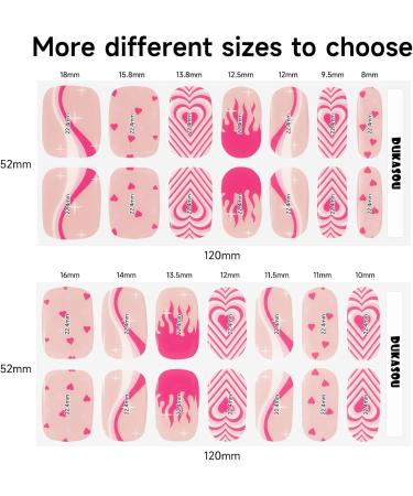  Ubaxquru 28 Pieces Semi-Cured Gel Stickers with Nail File and Nail Stick for Women and Girls - Buy Online on GoSupps.com