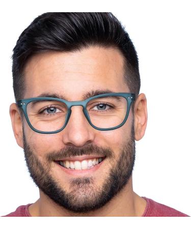 Shop Blue & Teal +1.50 Round Reading Glasses - Stylish & Comfortable - International Shipping Available - Buy Online on GoSupps.com