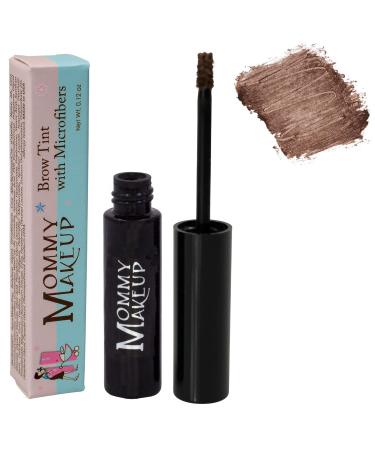 Mommy Makeup Brow Tint with Microfibers. Eyebrow Makeup - Long Lasting Eyebrow Gel. Clump-Free  Paraben-free  Talc-free  Made in USA. PETA Certified No Animal Testing - Sable Sable - a warm deep brown