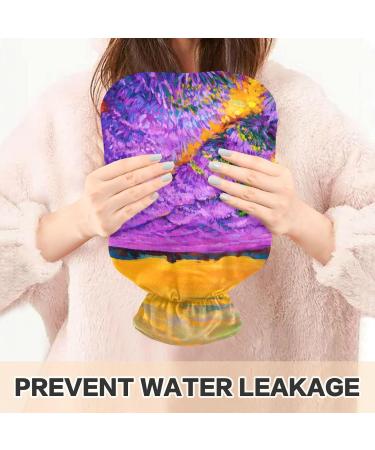 Naanle Lavender Fields Hot Water Bottle with Cover | 1L Heat Bottle for Back Pain Relief & Cold Therapy - Hand & Foot Warmer - Buy Online on GoSupps.com