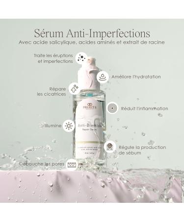 Anti-Blemish Repair Serum by Project E Beauty | Clear Skin Formula with Salicylic Acid | Reduces Pimples & Blemishes | Oily Skin Solution | Soothes Hydrates & Minimizes Pores | 50ml - Buy Online on GoSupps.com