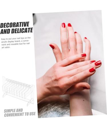 COHEALI 1 Set Nail Display Board Fake Nails Decor Clothes Hanger False Nail Tips Boards Durable Nail Tips Holder Nail Art Display Supplies Nail Art Tip Board Acrylic Nail Supplies Manicure - Buy Online on GoSupps.com