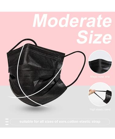 100 PCS Kids Disposable Face Masks for Children - 3 Ply Adjustable & Breathable Dust Masks for Boys and Girls (100 Pack, Multicolored) - Buy Online on GoSupps.com