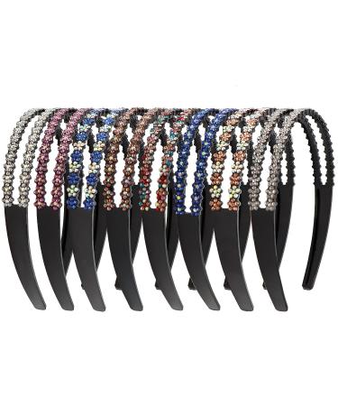 ZOCONE Wave Rhinestone Headbands 5pcs - Crystal Hair Loop Non-slip Hairbands for Women Girls - Buy Online on GoSupps.com
