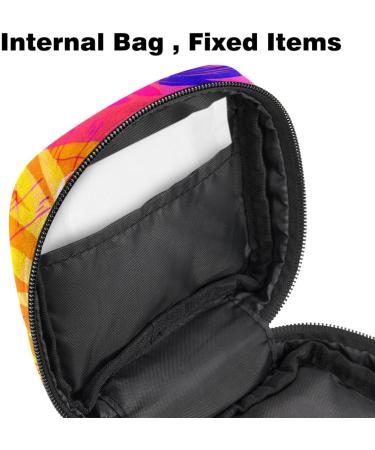 Portable Storage Bags for Women's Bandages & Menstrual Products - Tropical Pink Leaves Design - Buy Online on GoSupps.com