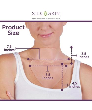 Silc Skin Complete Chest & Neck Care - Reusable Medical Grade Silicone Pads for Collarbone Wrinkles and Sun Aging - 1 ea - Buy Online on GoSupps.com