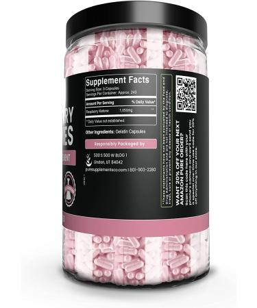 Pure Original Raspberry Ketone | 730 Capsules | No Fillers | Lab Verified | 730 Count - Buy Online on GoSupps.com