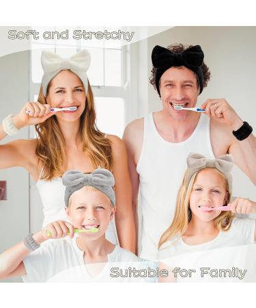 Chanaco 12PCS Spa Headband Wrist Towels Set for Face Washing and Makeup - Soft Microfiber Skincare Headbands in Black, White, Grey, and Light Brown - Perfect Gifts for Women - Buy Online on GoSupps.com