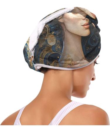 Mother Daughter Nightstars Hair Towel Set Super Absorbent Quick Dry Hair Turbans for Women & Girls | 2 Pack - Buy Online on GoSupps.com