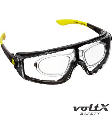 Voltx Quad 4-in-1 Safety Glasses with Reading Aid (+1.5 Diopters) - Clear Foam Insert & Removable Headband - Buy Online on GoSupps.com