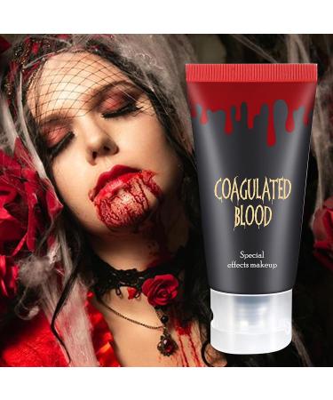 Fake Blood Gel: 60g Halloween Liquid Makeup Vampire Simulation Plasma Realistic Effect Soft Textured Cosmetic | Scary Special Effect for Prank Events - Buy Online on GoSupps.com