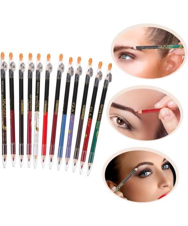 SKISUNO Lip Glitter 12pcs Waterproof Smooth Eyebrow Liner Lip Pen Eyeliner Pigment High with Eye Pencil Makeup Makeup Pen - Buy Online on GoSupps.com