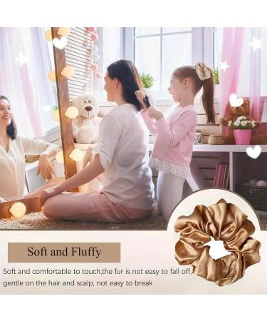 6 Pieces Silk Scrunchies Hair Scrunchies for Women Solid Color Elastic Satin Scrunchies Soft and Silky Silk Hair Ties Hair Accessories for Girls Women and Ladies - Buy Online on GoSupps.com