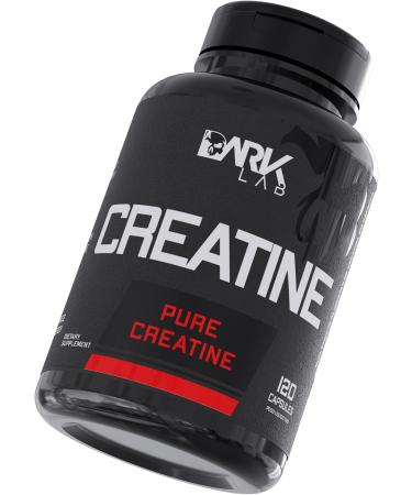 Dark Lab Creatine Monohydrate Pills - 100% Pure Creatine for Muscle Building Strength & Energy - 120 Capsules Supplement - Buy Online on GoSupps.com