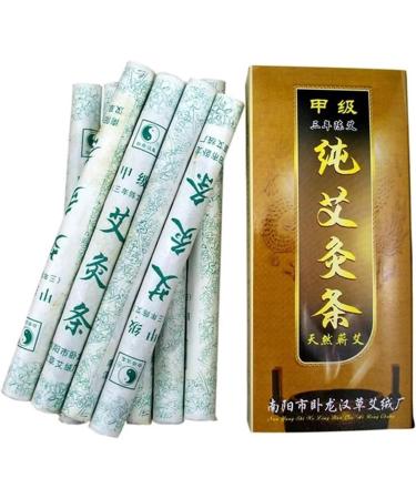 Handmade Moxibustion Sticks | 5-Year Purity Mugwort Rolls | 10 Pack for Body Massage - Buy Online on GoSupps.com