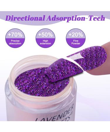 Lavender Violets 14g x 6 Colors Dip Powder White Nude Pink French Nail Art Manicure Large Capacity Dipping Powder Nail Powder Salon Choice J225 - Buy Online on GoSupps.com