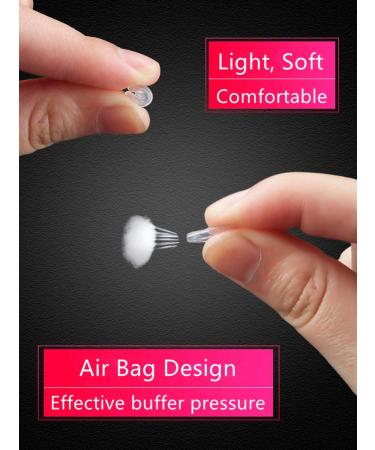 BEHLINE Soft Silicone Air Cushion Eyeglass Nose Pads - 14mm Anti-Slip Replacement Nosepads for Glasses and Sunglasses (Clear, 5 Pairs) - Buy Online on GoSupps.com