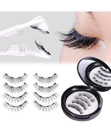 Vaventi Magnetic Lashes Lumentes Magnetic Eyelashes Reusable Magnetic Eyelash Kit Magnetic Lashes Kit False Lashes Waterproof Lightweight Natural Look(Color:DWSP-4) - Buy Online on GoSupps.com