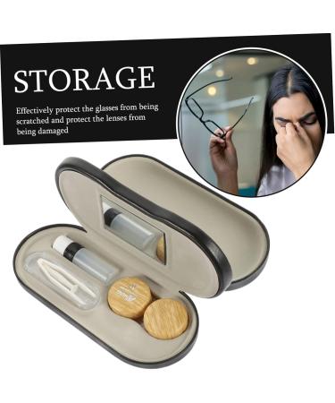 Childweet Double Purpose Portable Glasses Case | PU Leather Storage Box for Sunglasses | Outdoor Glasses Bag (15.8x7.4cm) - Buy Online on GoSupps.com