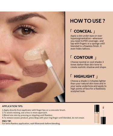 Correcteur couverture compl te avec design hydratant Finition mate naturelle Maquillage du visage couverture compl te pour un maquillage quotidien Correcteur respirant COOKIE - Buy Online on GoSupps.com