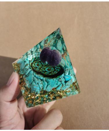Ycyinycheng Moonstone Crystal Orgone Pyramid - Flower of Life Reiki Chakra Energy Tower - Buy Online on GoSupps.com