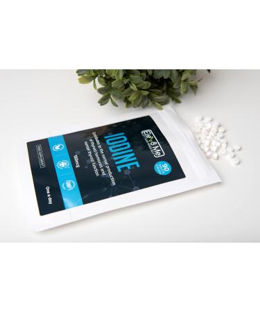 Iodine 150mcg Vegan Tablets - 90 Count - 3 Month Supply - Energy Metabolism & Nervous System Support - UK Made - Buy Online on GoSupps.com