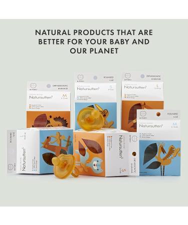Natursutten Orthodontic Pacifier 12 Months & Up - BPA-Free Natural Rubber Butterfly Pacifier - Eco-Friendly - Made in Italy - Buy Online on GoSupps.com