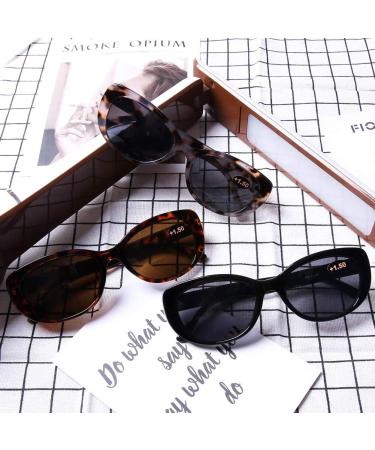 DOOViC Bifocal Cat Eye Reading Sunglasses 2.75 Strength for Women and Men | Stylish Sun Readers - Buy Online on GoSupps.com
