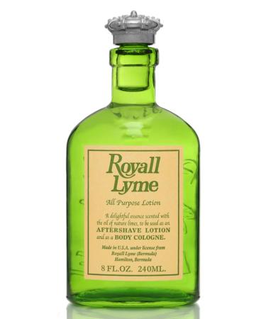 Royall Lyme All Purpose Lotion for Men Body Cologne Spray/After Shave Lotion 4 Ounce 4 Fl Oz (Pack of 1)