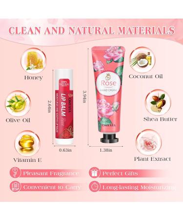 Bulk Gifts Bulk Lip Balm and Hand Cream Set with Organza Bag Valentines Day Gifts for Her Thank You Gift for Coworkers Baby Shower Wedding Gift for Guests Bridal Wedding Favors for Guests 4+4 pack - Buy Online on GoSupps.com