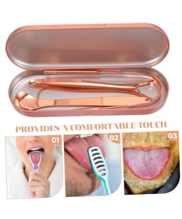 MERRYHAPY Oral Health Care Tool Set - Portable Tongue Cleaner & Stainless Steel Brush for Adults - International Shipping Available - Buy Online on GoSupps.com
