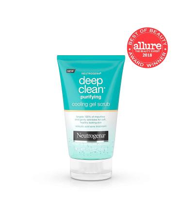 Neutrogena Deep Clean Cooling Gel & Exfoliating Face Scrub 4.2 oz - Purify & Refresh Skin - Buy Online on GoSupps.com