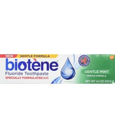Biotene Gentle Mint Toothpaste 4.3 Ounce (5 Pack)