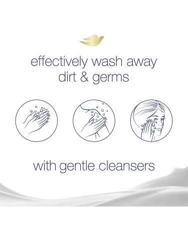 Dove Shea Butter Beauty Bar 3.75 oz 8 Bars Vanilla - Moisturizing Gentle Skin Cleanser for Soft Skin Care - More Moisturizing Than Bar Soap - Buy Online on GoSupps.com