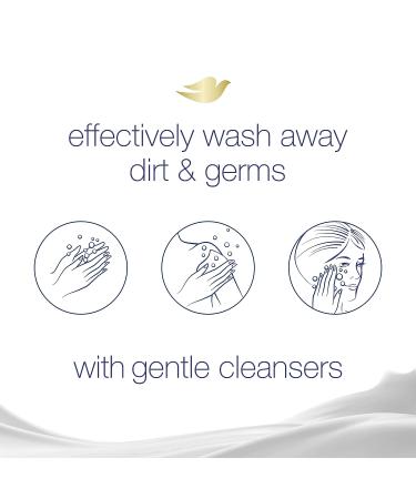 Dove Beauty Bar 3.75 oz - Moisturizing Gentle Skin Cleanser for Soft Care - Pink, 4 Bars - Buy Online on GoSupps.com