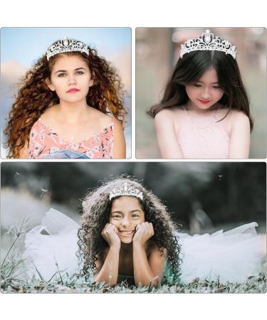 Frcolor 2 Pack Rhinestone Tiara Crown Headband for Wedding, Bridal, Birthday - Crystal Princess Tiara with Comb for Women and Girls - Buy Online on GoSupps.com