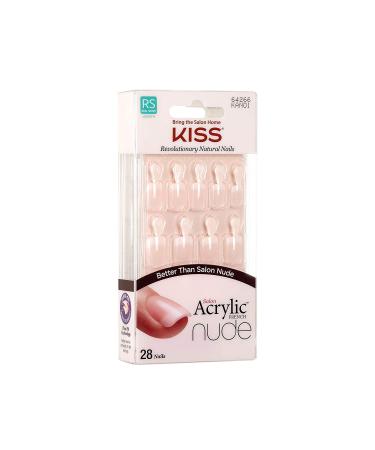 KISS Salon Acrylic Nude 28 Nails - 28 Count (Pack of 1) - Buy Online on GoSupps.com