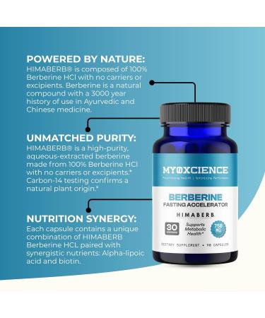 MYOXCIENCE Berberine Fasting Accelerator - Berberine HCL with ALA and Biotin - Buy Online on GoSupps.com