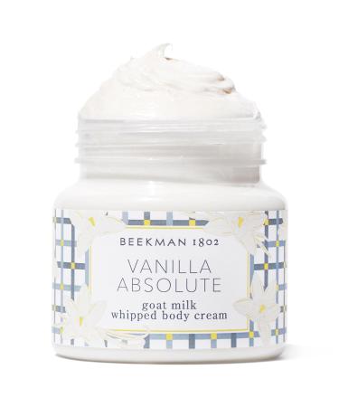 Beekman 1802 Whipped Body Cream - Pure Goat Milk Formula for Clear Soft Skin - Good for Sensitive Skin - Cruelty Free Vanilla Absolute 8 Ounce (Pack of 1) - Buy Online on GoSupps.com