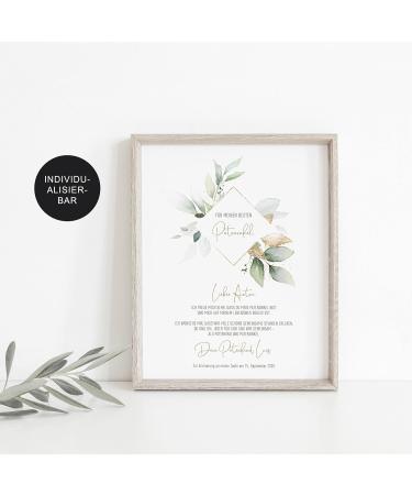 GODPARENT LETTER Heartfelt Baptism Gift for Godmother & Godfather | Eucalyptus Design - Buy Online on GoSupps.com