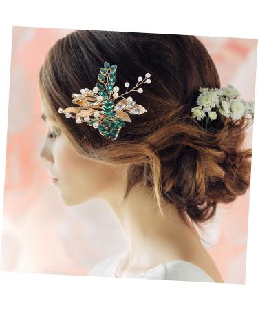 Didiseaon Wedding Headpiece Silver Leaf Tiara Womens Headpiece Bridal Hair Clip Hair Clip for Wedding Girl Headpiece Rhinestone Hair Clips Metal Bride Hair Comb Glass - Buy Online on GoSupps.com