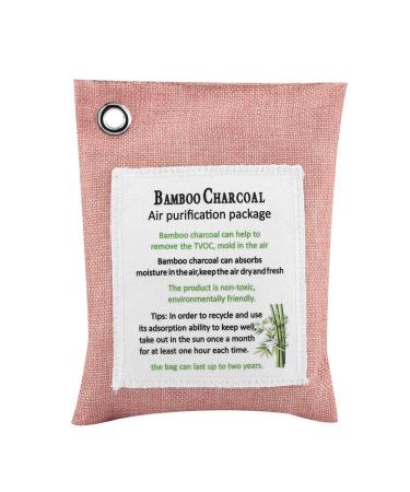 Haofy 8 Colors Bamboo Charcoal Air Purifying Bag Activated Carbon Bamboo Odor Cleaner Odor Eliminator for Home Car (Ivory Color)